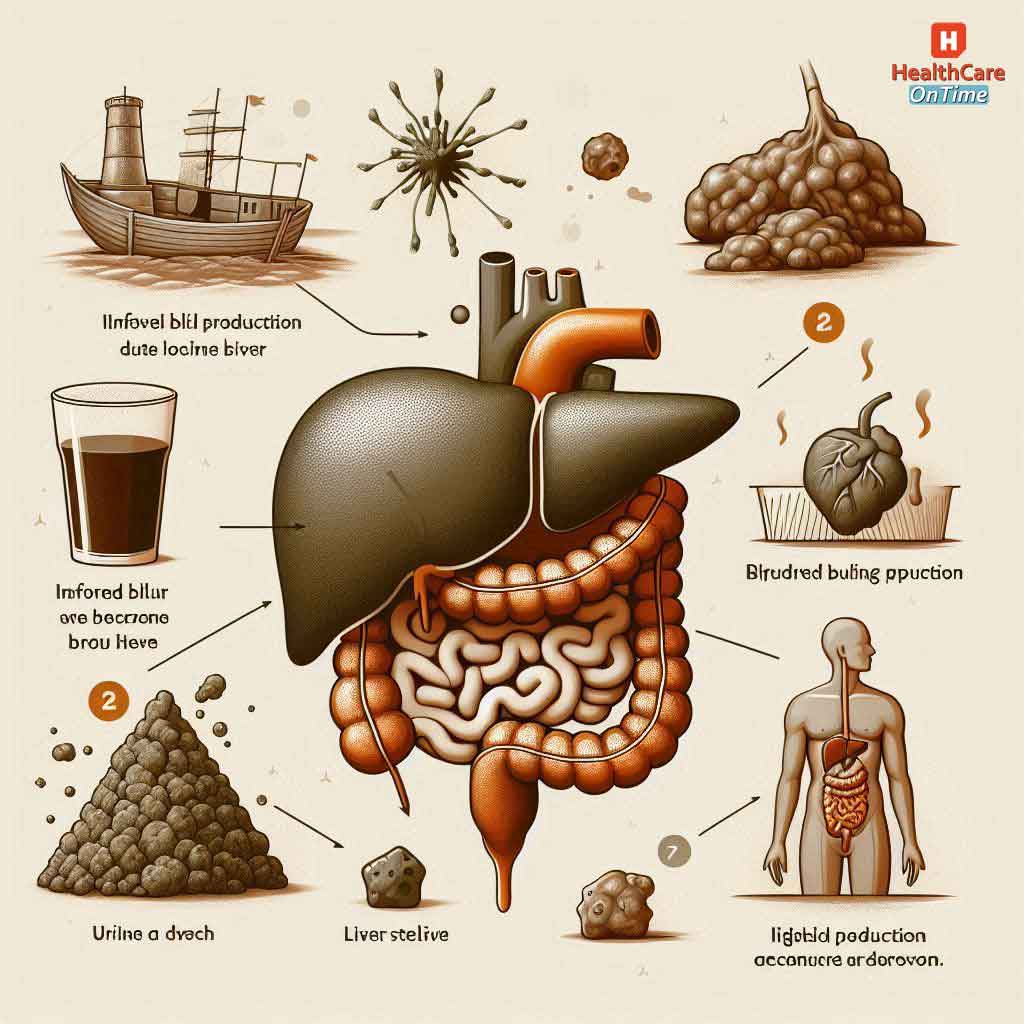 Causes of Skin Signs of Liver Damage infographic