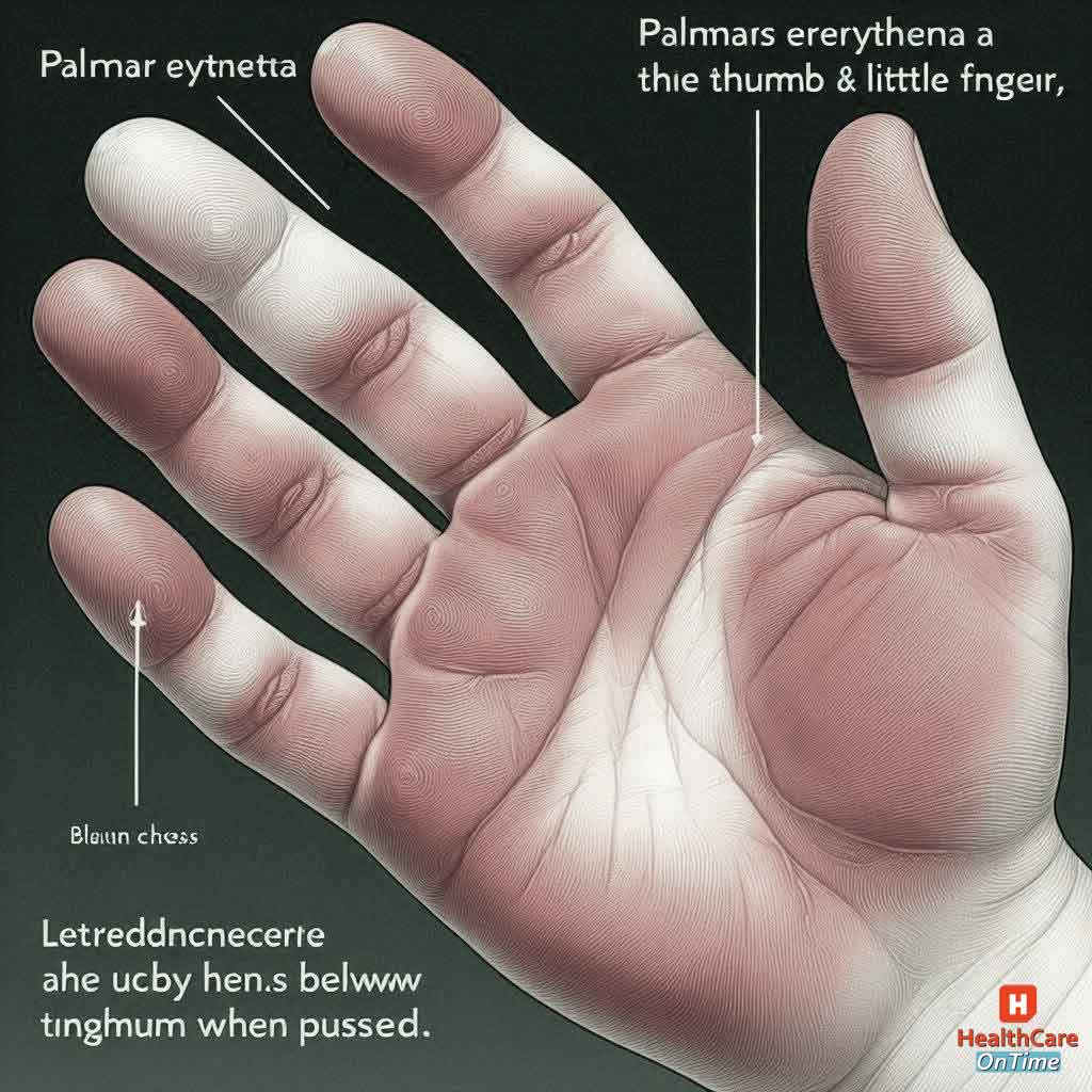 Palmar Erythema (Red Palms) infographic